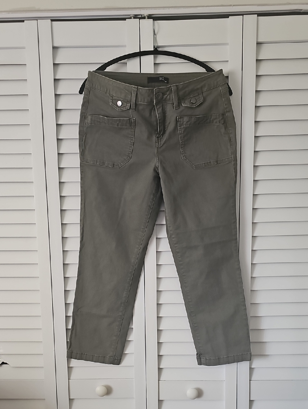 1822 Olive Green Women’s Jeans - Casual Straight Leg